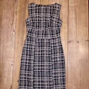 Merona Linen Dress - Black & White - Size 2